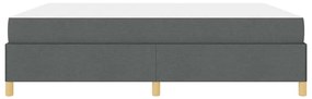 Cama Box Cinza Escuro e Branco e Cinza Escuro 180 x 200 cm