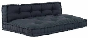 vidaXL Almofada de Sofá de Palete 2 pcs Antracite Standard Algodão