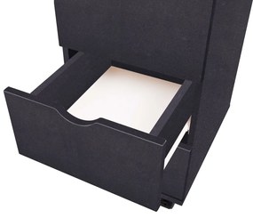 Unidade de gavetas 33x45x60 cm preto