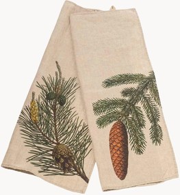 Panos de cozinha em linho Spruce & Pine New, conjunto de 2