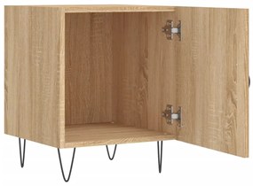 Mesa cabeceira 2pcs 40x40x50cm deriv. madeira carvalho sonoma