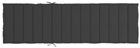 Almofadão p/ espreguiçadeira 200x60x3 cm tecido oxford preto