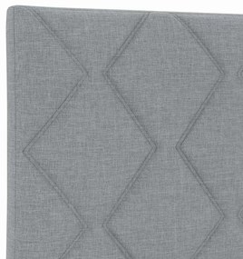Cabeceira vidaXL Design Blocos de Diamante Cinza Claro 90 cm Tecido