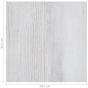 Tábuas de soalho autoadesivas 55 pcs 5,11 m² PVC cinzento-claro