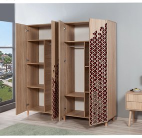 Roupeiro Imaj – Carvalho Sonoma – 180x192x52 cm