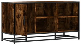 Banco para calçado carvalho fumado 100x40x53,5 cm madeira metal