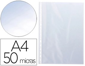 Saca Catalogo Q-Connect Din A4 50 Microns Cristal Bolsa de 100 Unidades