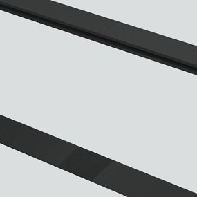 Porta deslizante c/ conj. ferragens 76x205cm vidro ESG preto