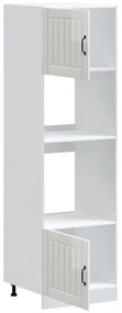 Armários forno 2pcs Kalmar derivados madeira branco brilhante