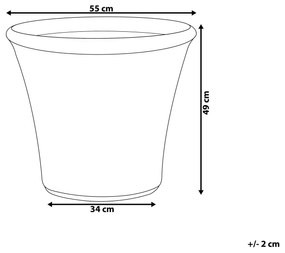 Vaso azul marinho ⌀ 55 cm KOKKINO Beliani