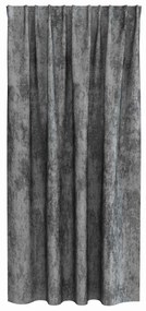 Cortinas de Veludo 2 peças com Ilhós Cinza 175 x 140 cm