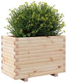 Vaso/floreira de jardim 70x40x49,5 cm madeira de pinho maciça