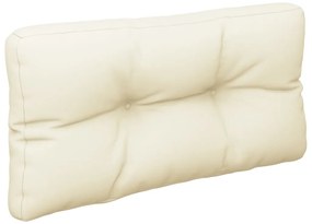 Almofadão para sofá de paletes 80x40x12 cm tecido creme