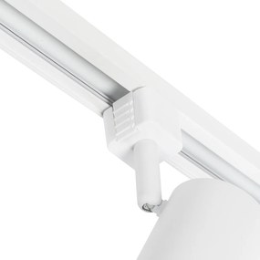 Moderno sistema trilho monofásico com 10 focos branco - Jeana Moderno