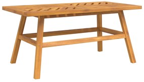 Conjunto de Lounge para Jardim de 3 Peças Madeira Sólida de Acácia