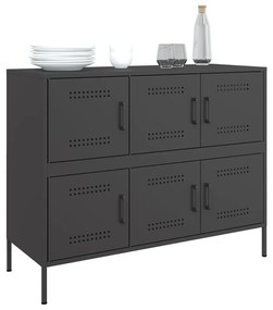 Aparador 100,5x39x79 cm aço preto