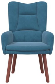 Poltrona Relaxante Velvet Azul