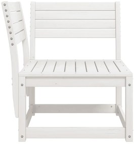 Sofá de canto para jardim 73x73x78 cm pinho maciço branco