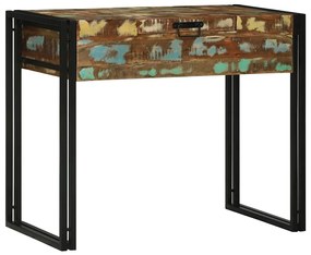 Mesa de Maquilhagem 90x50x75 cm Madeira Sólida Recuperada