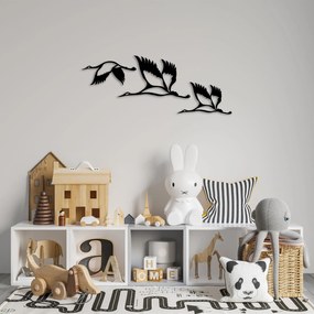 Acessório Decorativo de Parede Storks – Preto – Tamanhos: 12x29 cm, 22