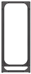 Suporte para lenha 25x25x60 cm aço laminado a frio preto
