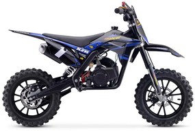 MINI MOTO INFANTIL GASOLINA 50 CC MTR MINICROSS XZR AZUL C/ LIMITADOR