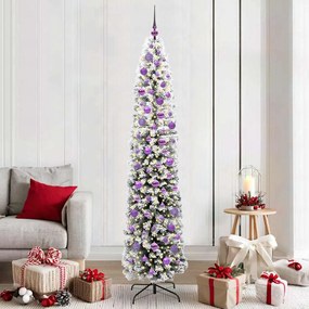 vidaXL Árvore de Natal Artificial Verde 210 cm PVC e Aço e Plástico