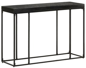 Mesa consola 110x35x76 cm acácia maciça e mangueira preto