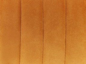 Conjunto de 2 cadeiras de jantar em veludo laranja SANILAC Beliani