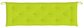 Almofadões banco jardim 2 pcs tecido oxford verde brilhante