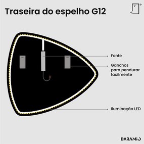 Espelho atípico com LED G12
