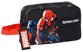 Porta-merendas Térmico Spider-Man Hero Preto 21.5 x 12 x 6.5 cm