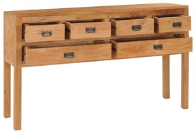 Aparador 125x30x75 cm madeira de teca maciça