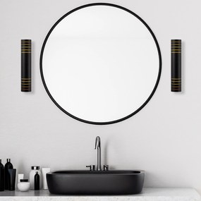Aplique de Parede Cut – Preto e Amarelo – 8 x 12 x 40 cm