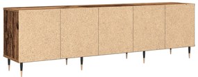 Armário de TV Madeira Antiga 150x30x44,5 cm Madeira engenheirada