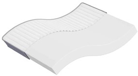 vidaXL Colchão de espuma médio suave 160x200 cm