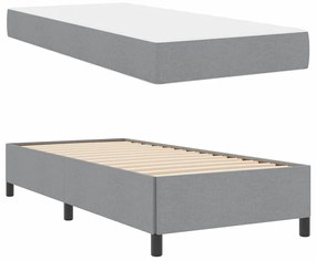 Cama Box Cinza claro, Preto 90 x 190 cm