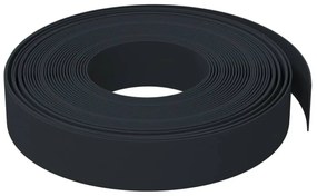 Bordas de jardim 3 pcs 10 m 10 cm polietileno preto
