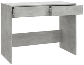 Secretária 101x50x76,5 cm derivados de madeira cinza cimento