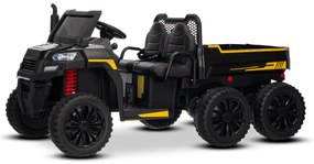 Carro elétrico para crianças RIDER 24V com tração nas quatro rodas (4X 200W), 2 Lugares bateria de lítio, rodas EVA, assento duplo em couro sintético