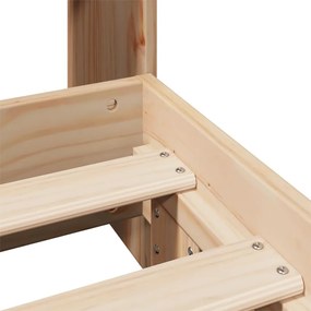 Cama sem colchão 75x190 cm madeira de pinho maciça
