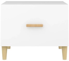 Mesas de centro 2 pcs 50x50x40 cm madeira processada branco