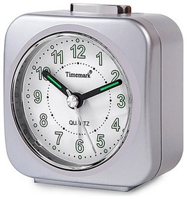 Relógio-despertador Analógico Timemark Prateado (9 X 8 X 5 cm)