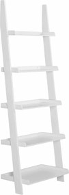 Estante em forma de escada 180 x 64 x 37 cm Branco