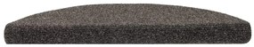 Tapetes escada autoadesivos 10 pcs 56x17x3 cm antracite