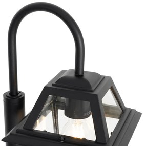 Candeeiro de exterior clássico preto 135 cm IP44 - Berta Clássico / Antigo