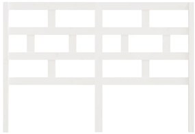 Cabeceira de cama 156x4x100 cm pinho maciço branco