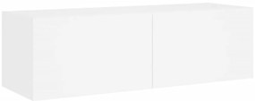 5 pcs móveis de parede para TV com luzes LED branco