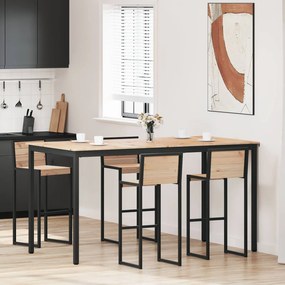 vidaXL Mesa de bar Natural 110 x 55 x 105 cm