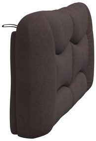 Almofadão de cabeceira 160 cm tecido castanho-escuro